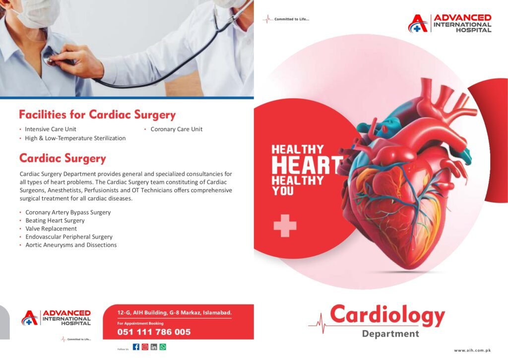 Facilities for Cardiac Surgery & Cardiology Flyer