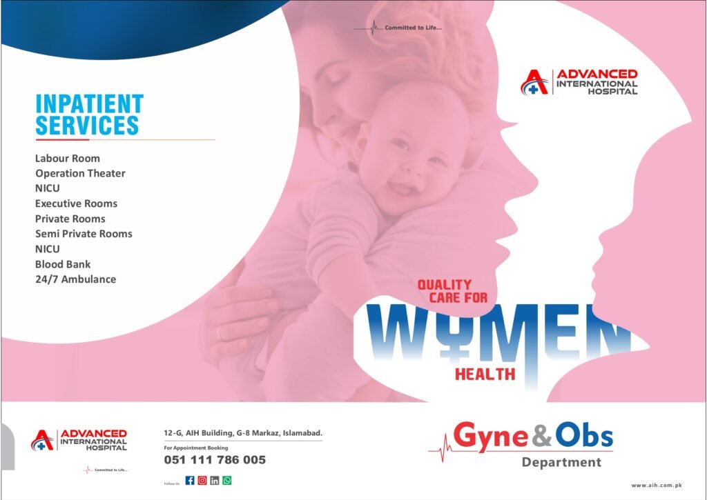Gynaecology & Obstetrics Inpatient Services Flyer